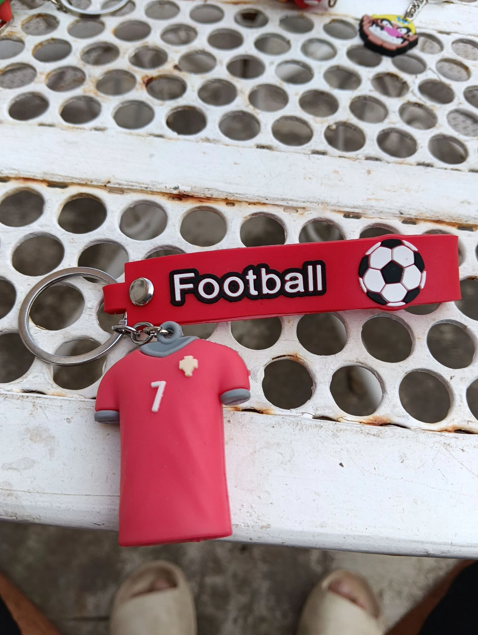 Porte clé football ronaldo n 7 neuf